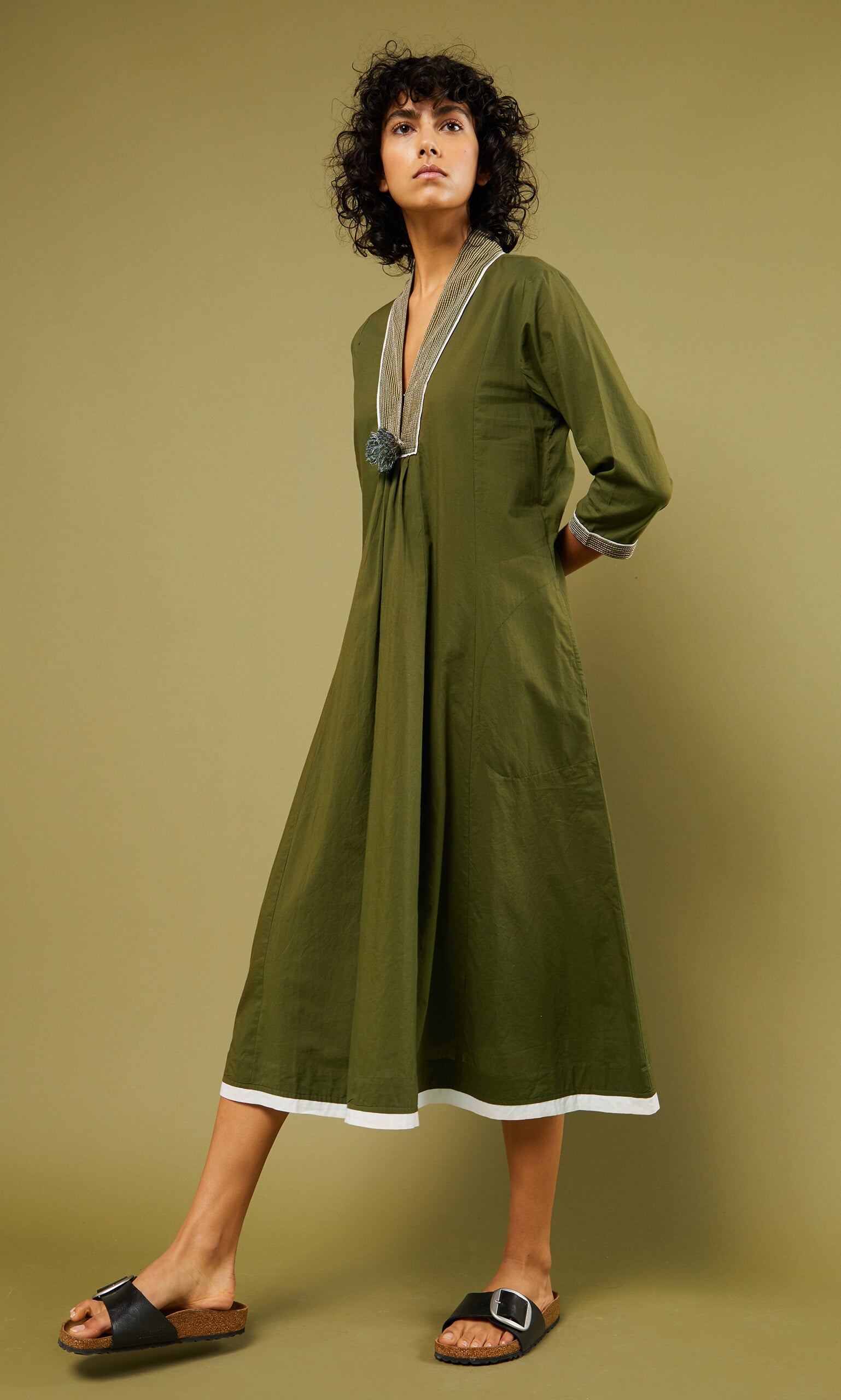 Olive grove dress