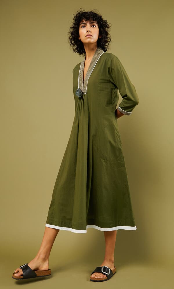 Olive grove dress