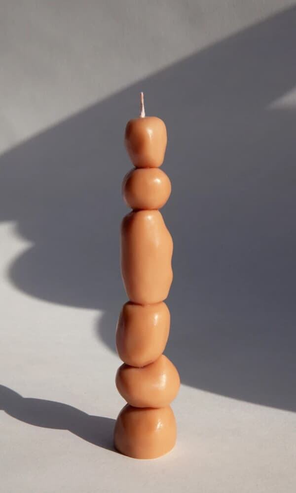 Piu candle set of 3 sculptural pieces