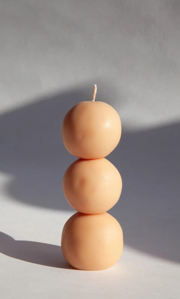 Piu candle set of 3 sculptural pieces
