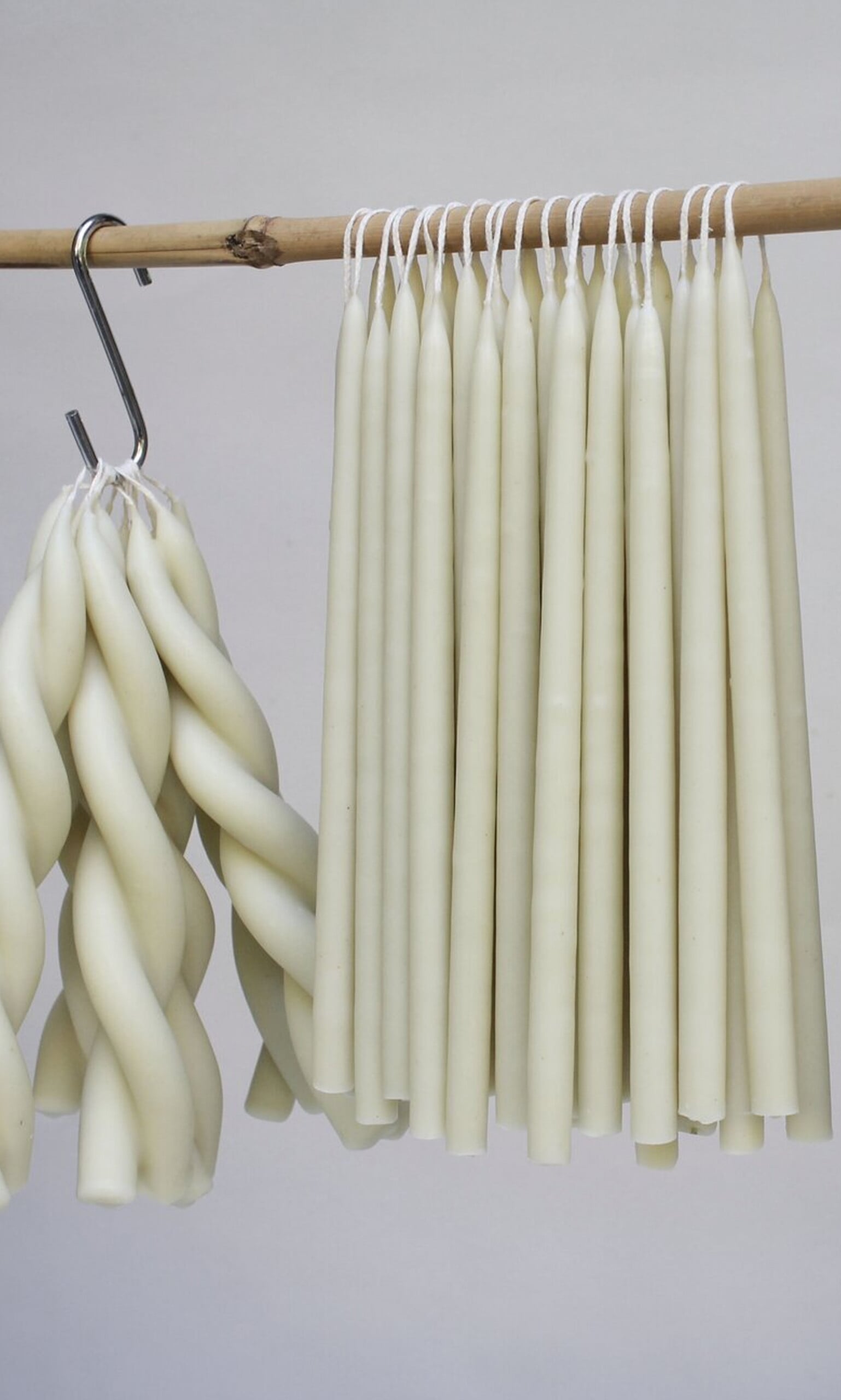 Milk twisted candle