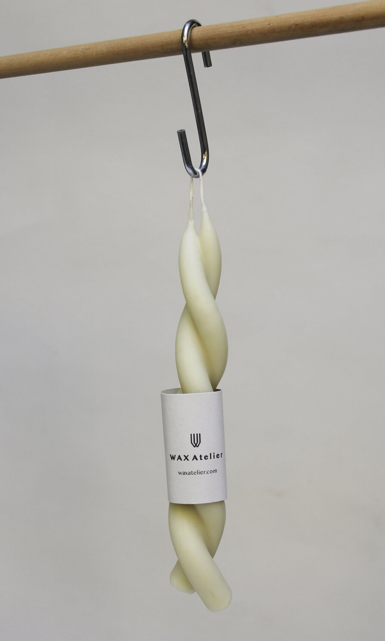 Milk twisted candle