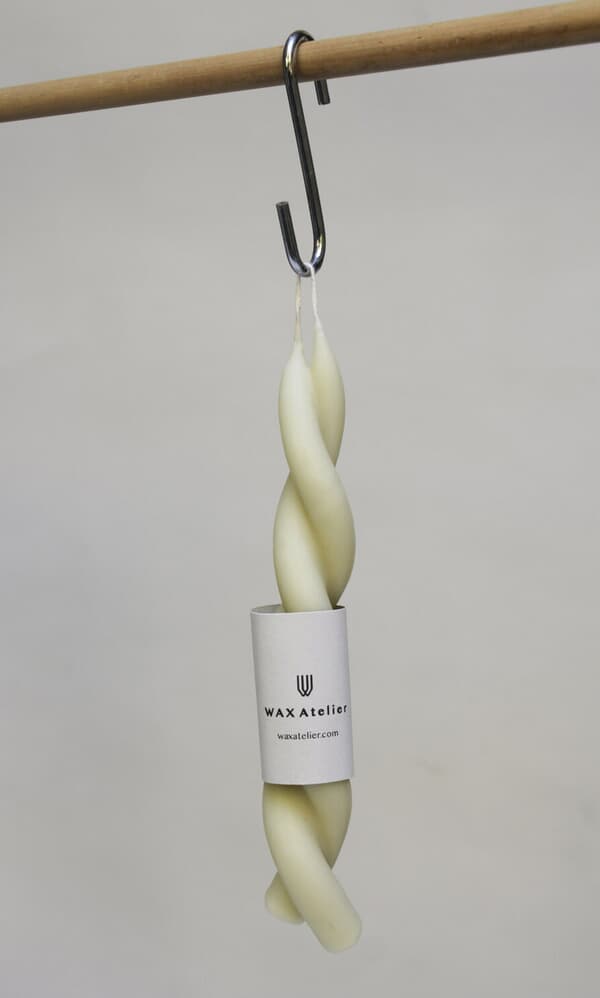 Milk twisted candle