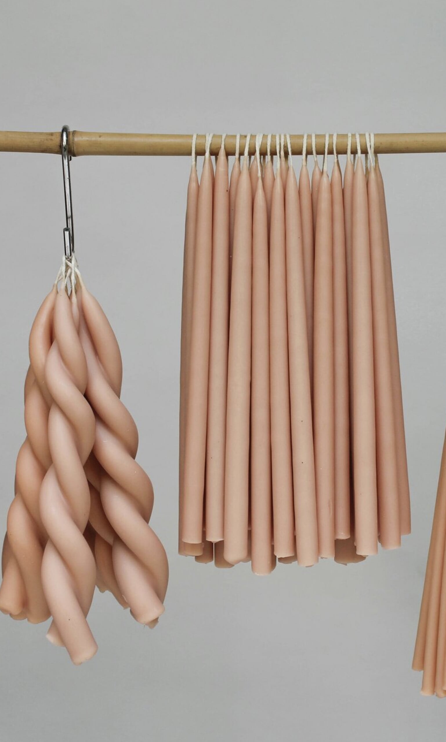 Blossom twisted candle