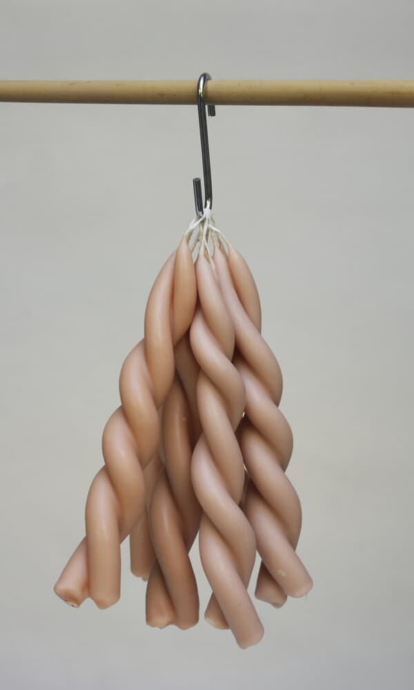 Blossom twisted candle