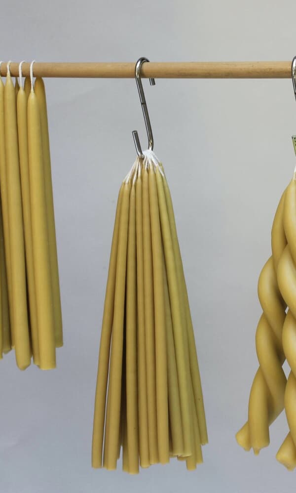 Beeswax celebration candles (8 long candles)