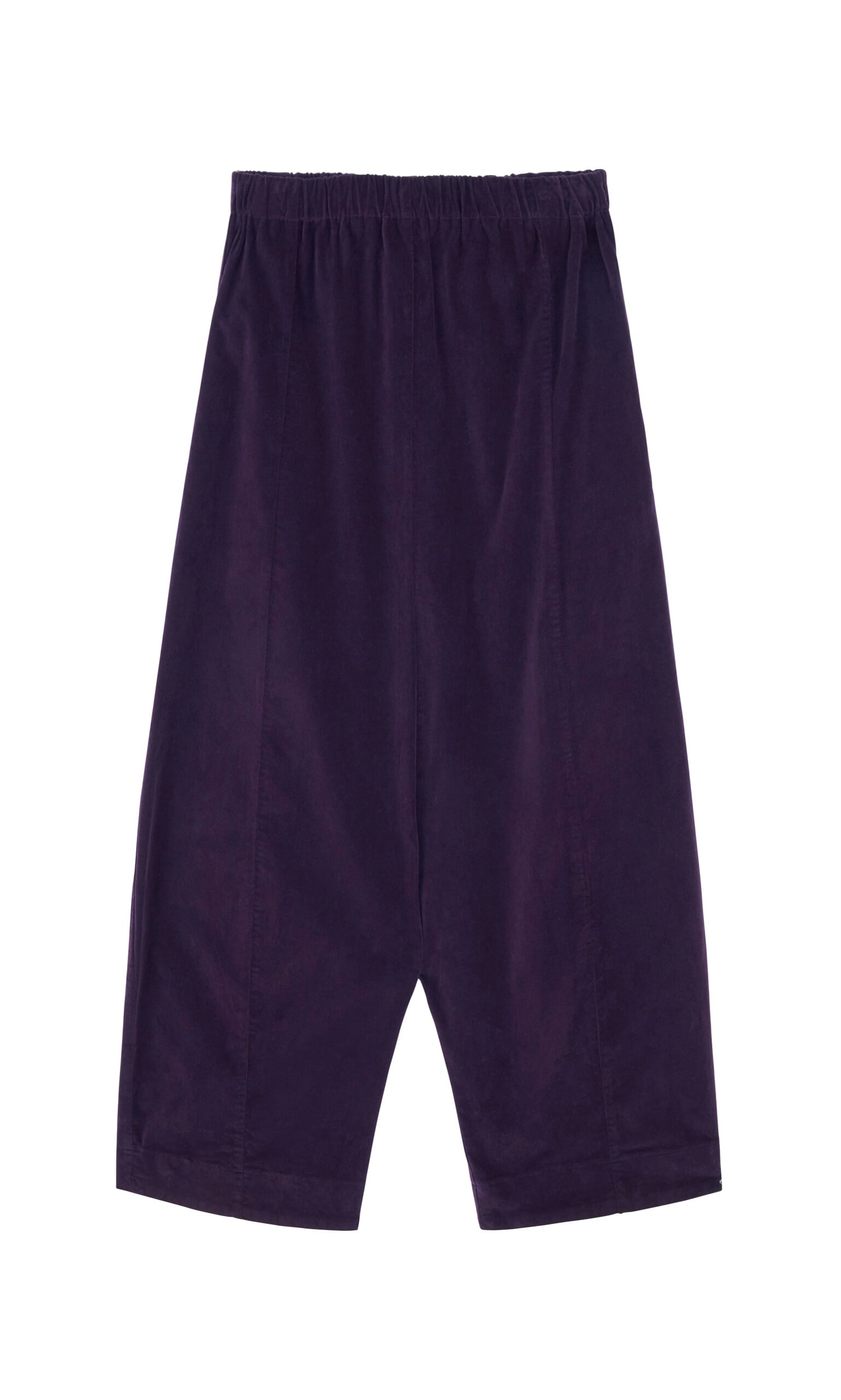 Plum velvet pants