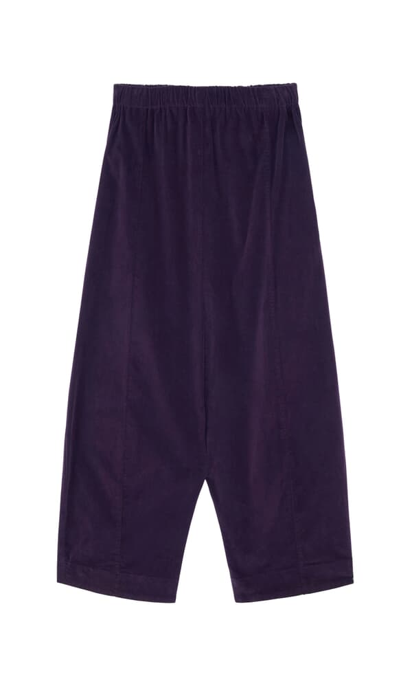 Plum velvet pants