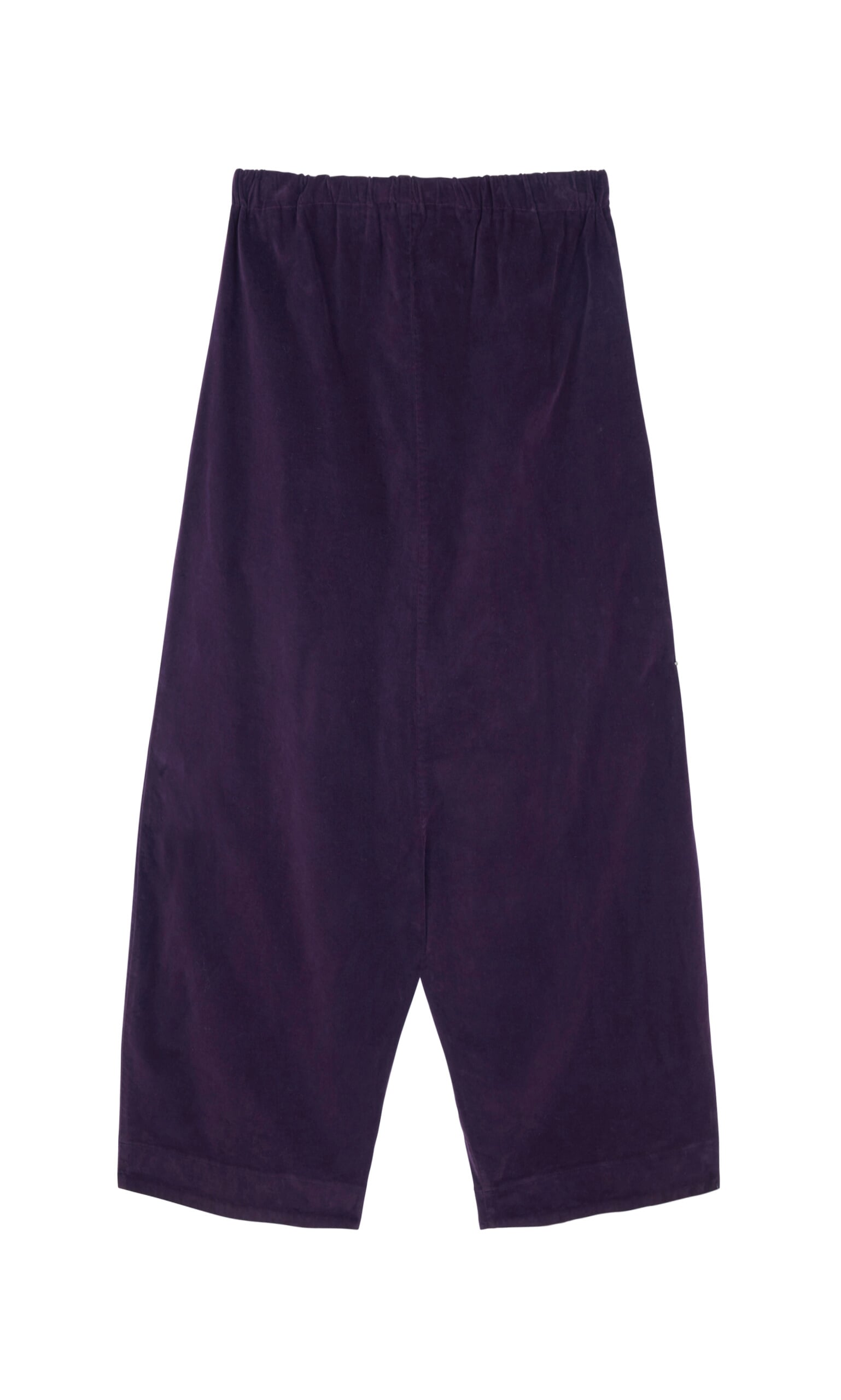 Plum velvet pants