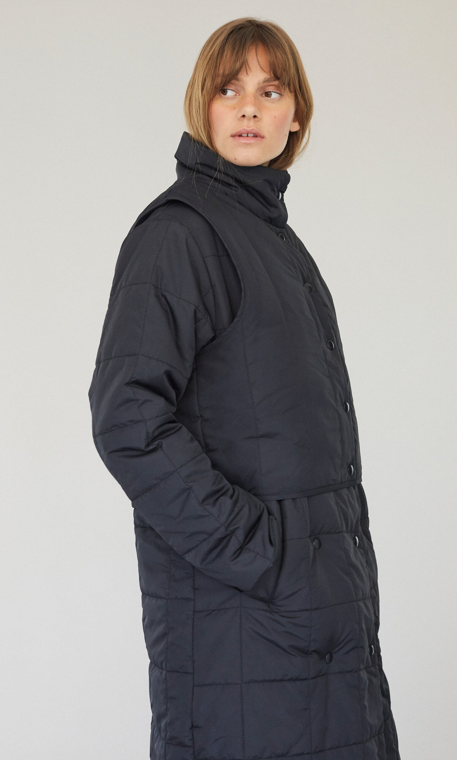 Coat with detachable on sale gilet