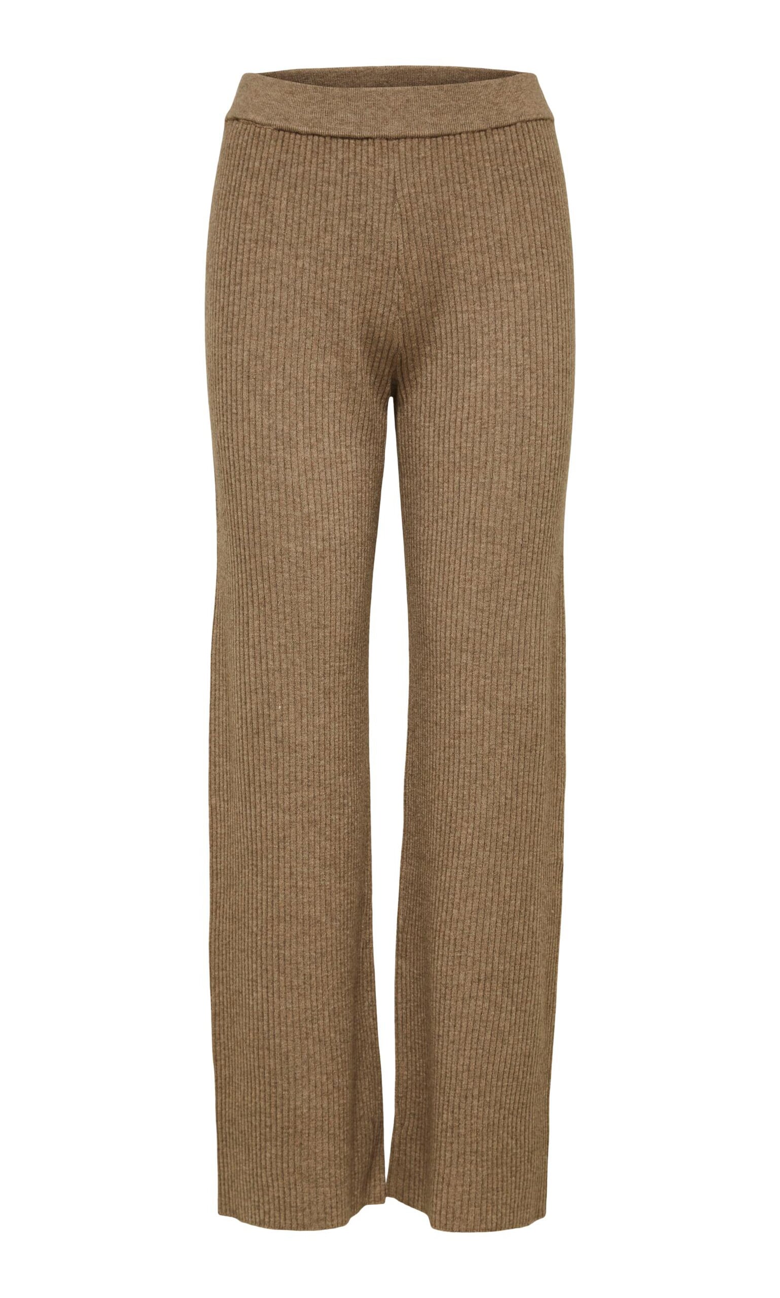 Knit rib pants