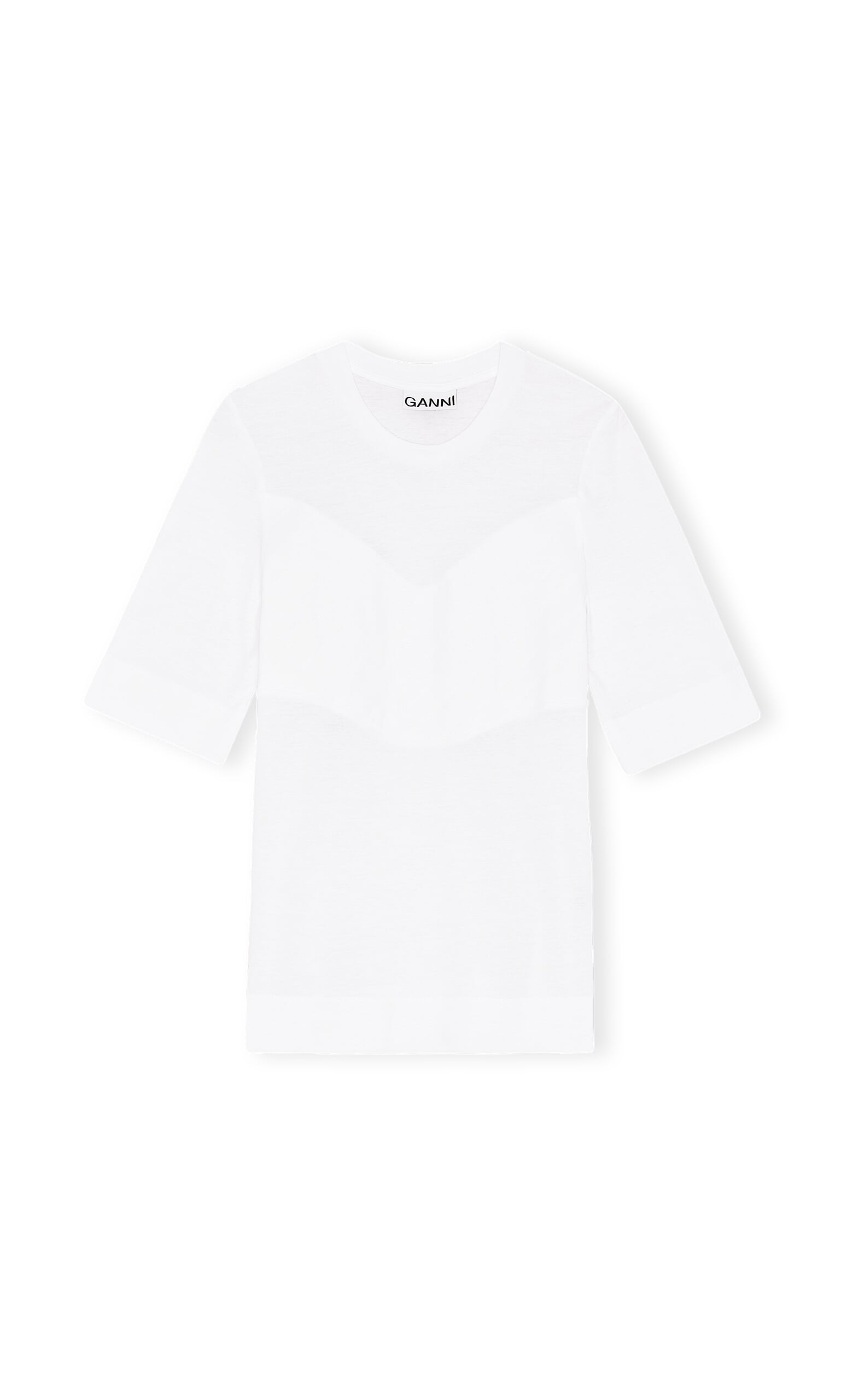 Quilt white tee by Ganni