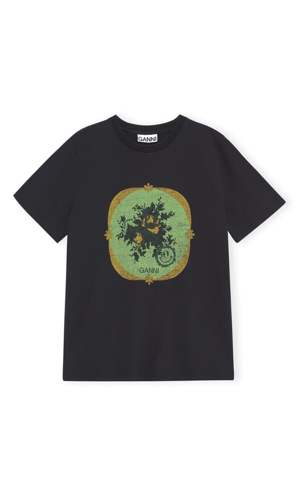 Flower border tee by Ganni
