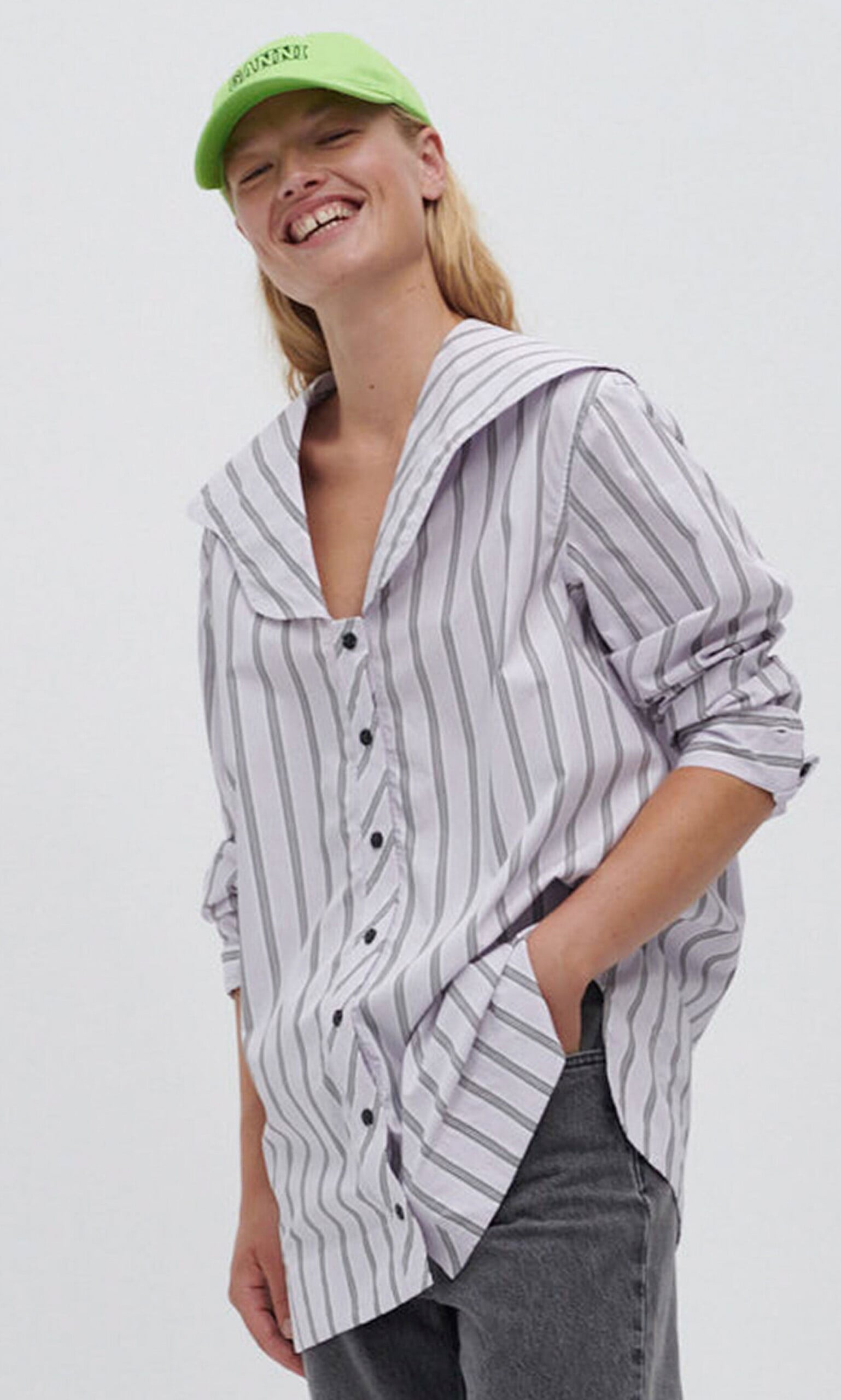 Misty lilac shirt by Ganni