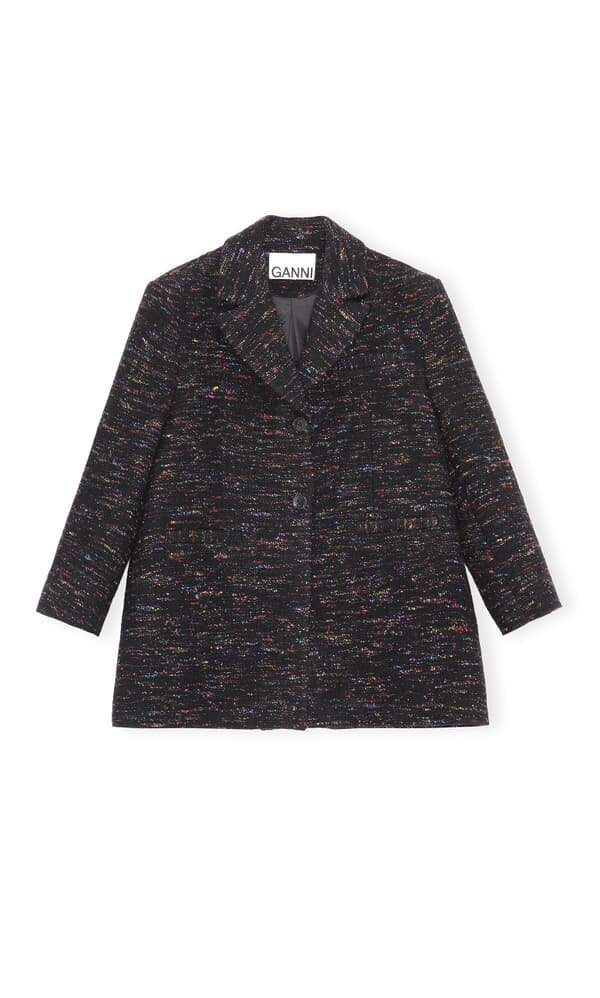 Speckled coat by Ganni