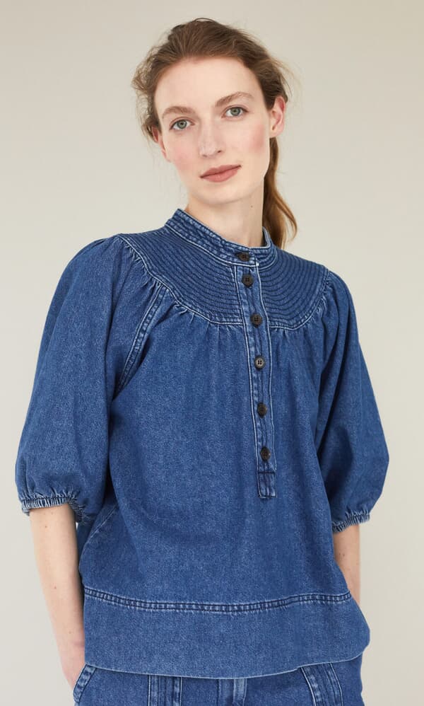 Jeanie denim blouse