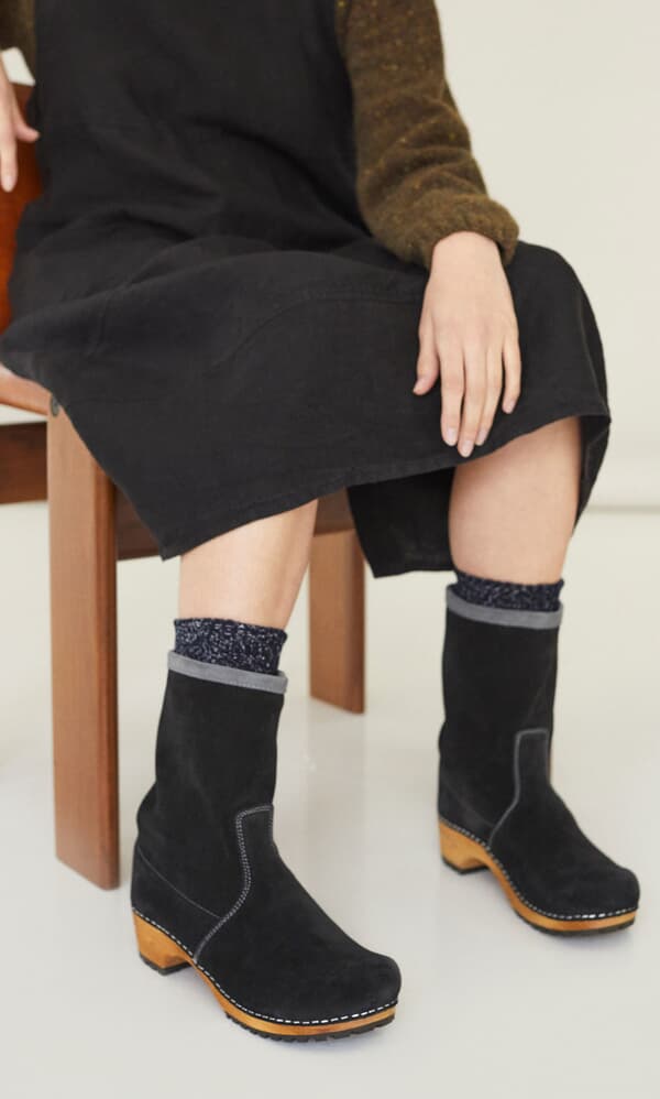 Wooden clog boots from Denmark