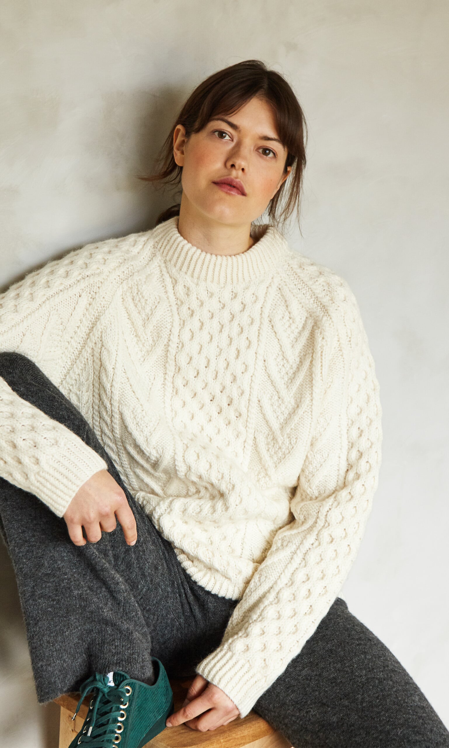 Lennon jumper (Irish Aran)