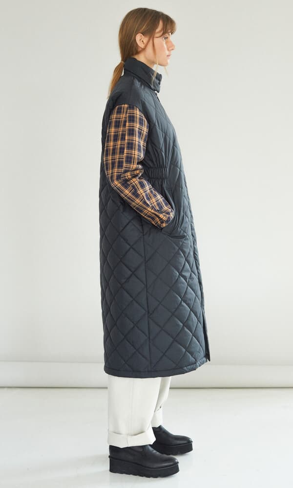 Wells quilted coat