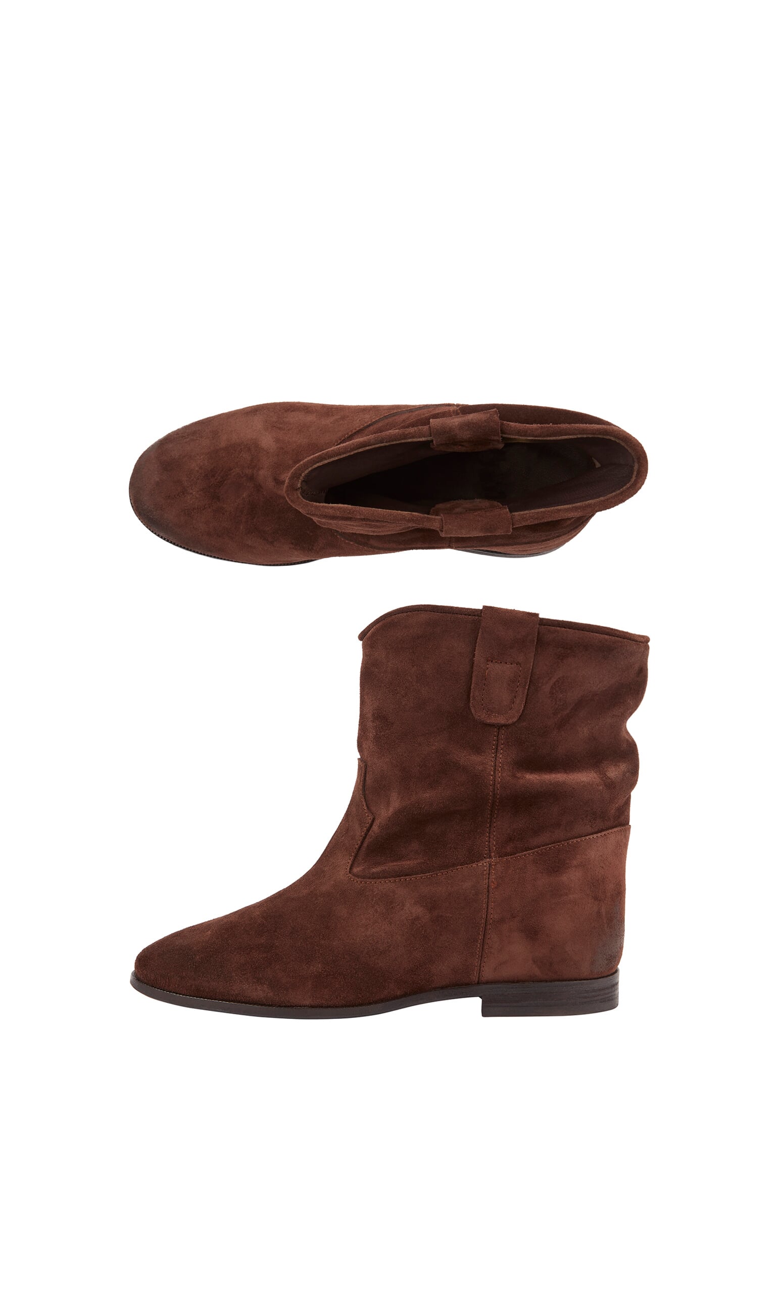Elevated suede boots