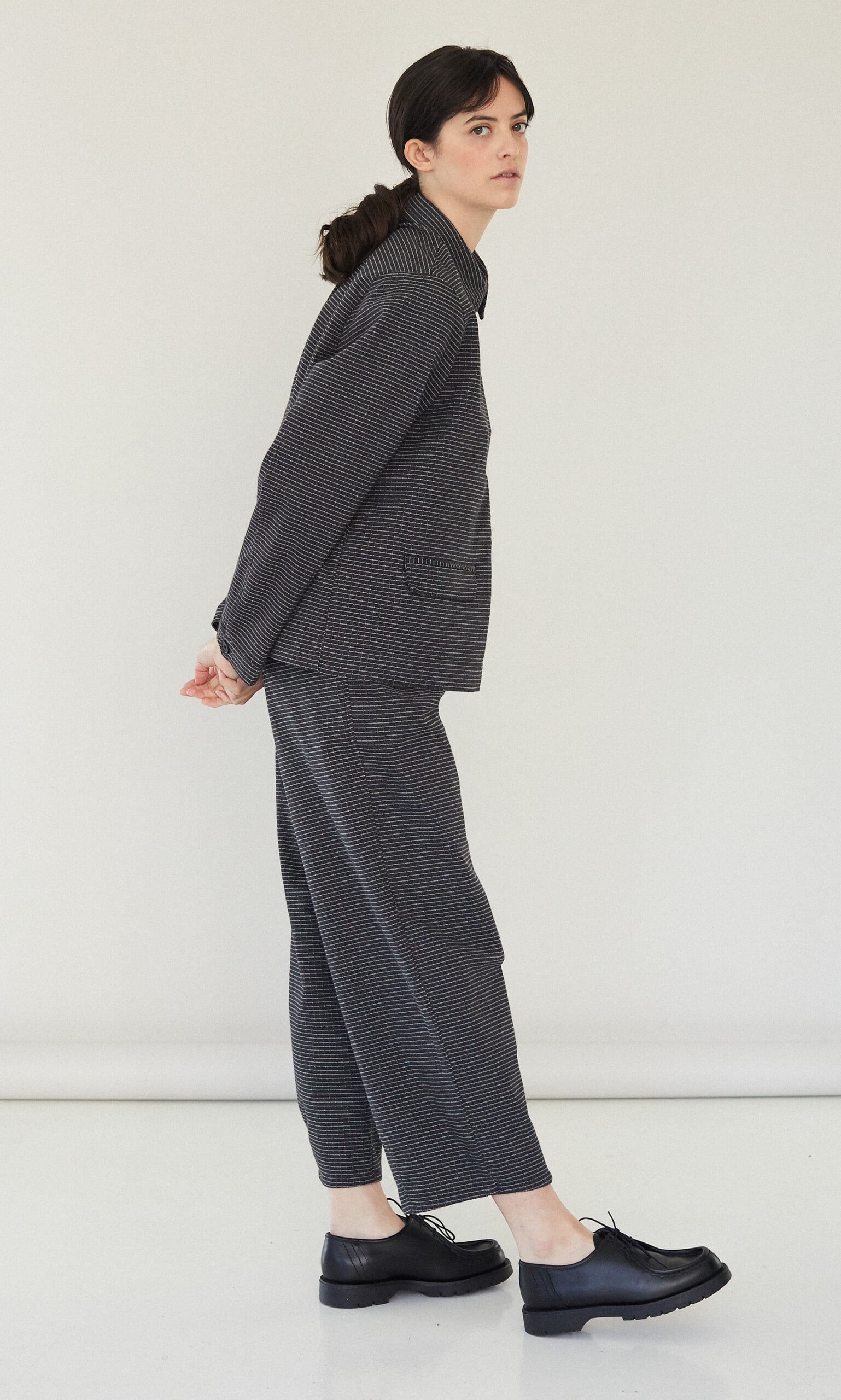 Black comb pants