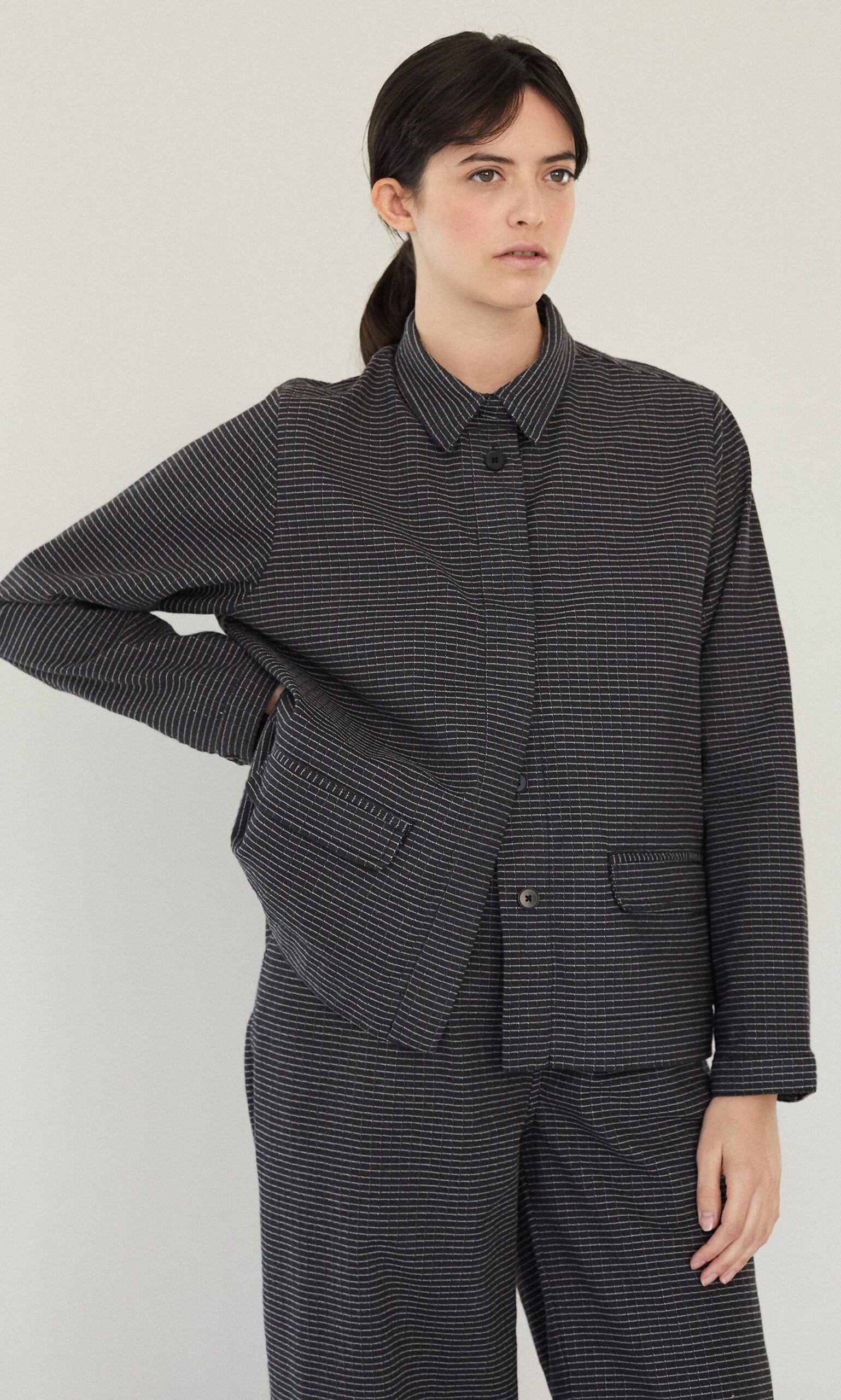 Black comb jacket