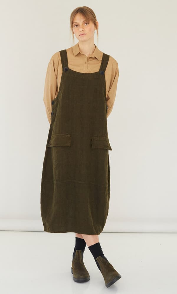 Gardeners dungaree dress