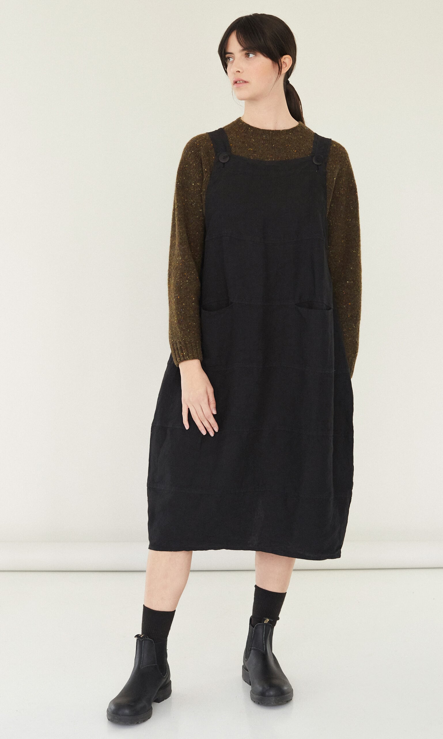 Cellist dungaree dress