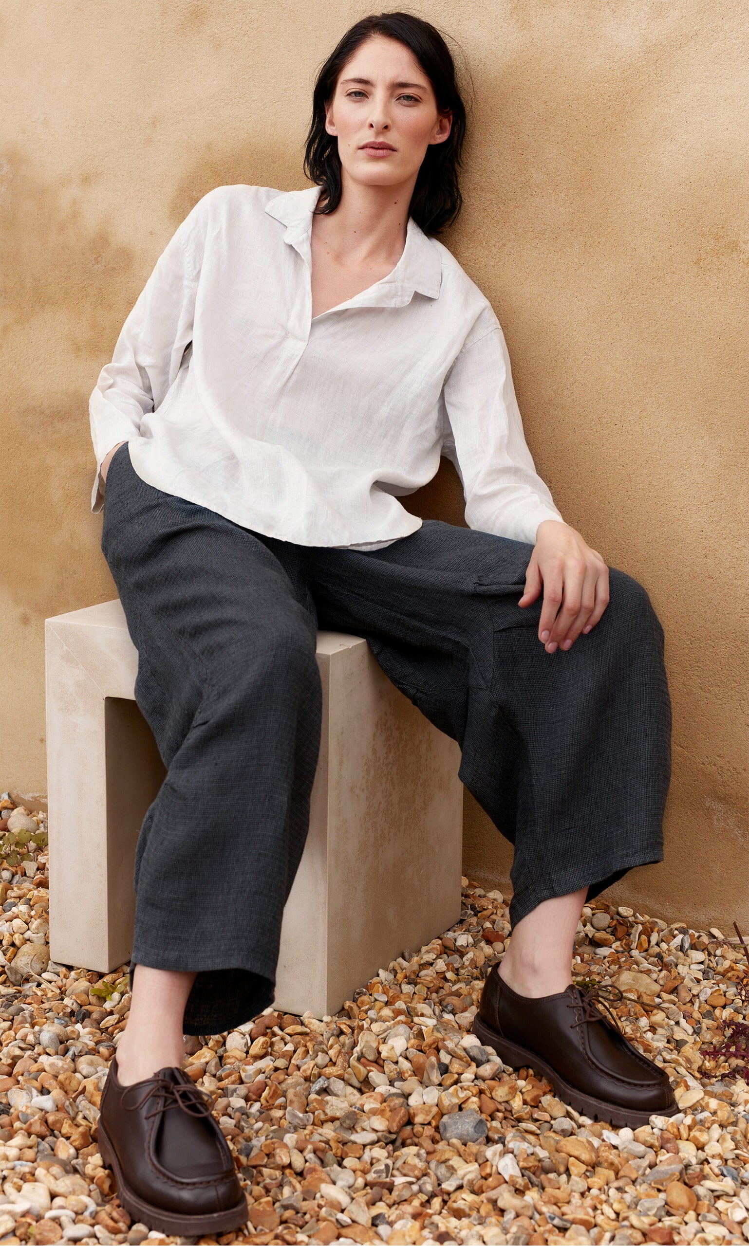 Grey harris pants