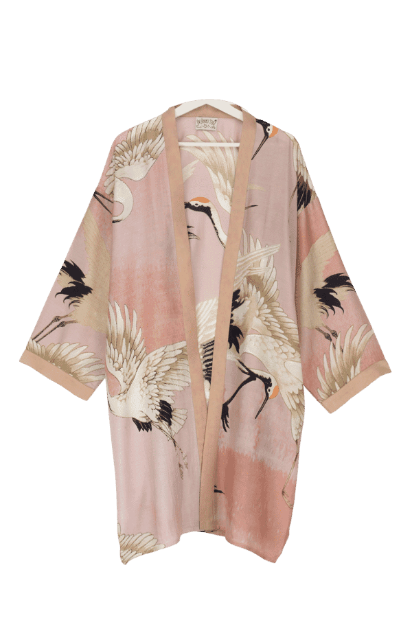 Crane kimono