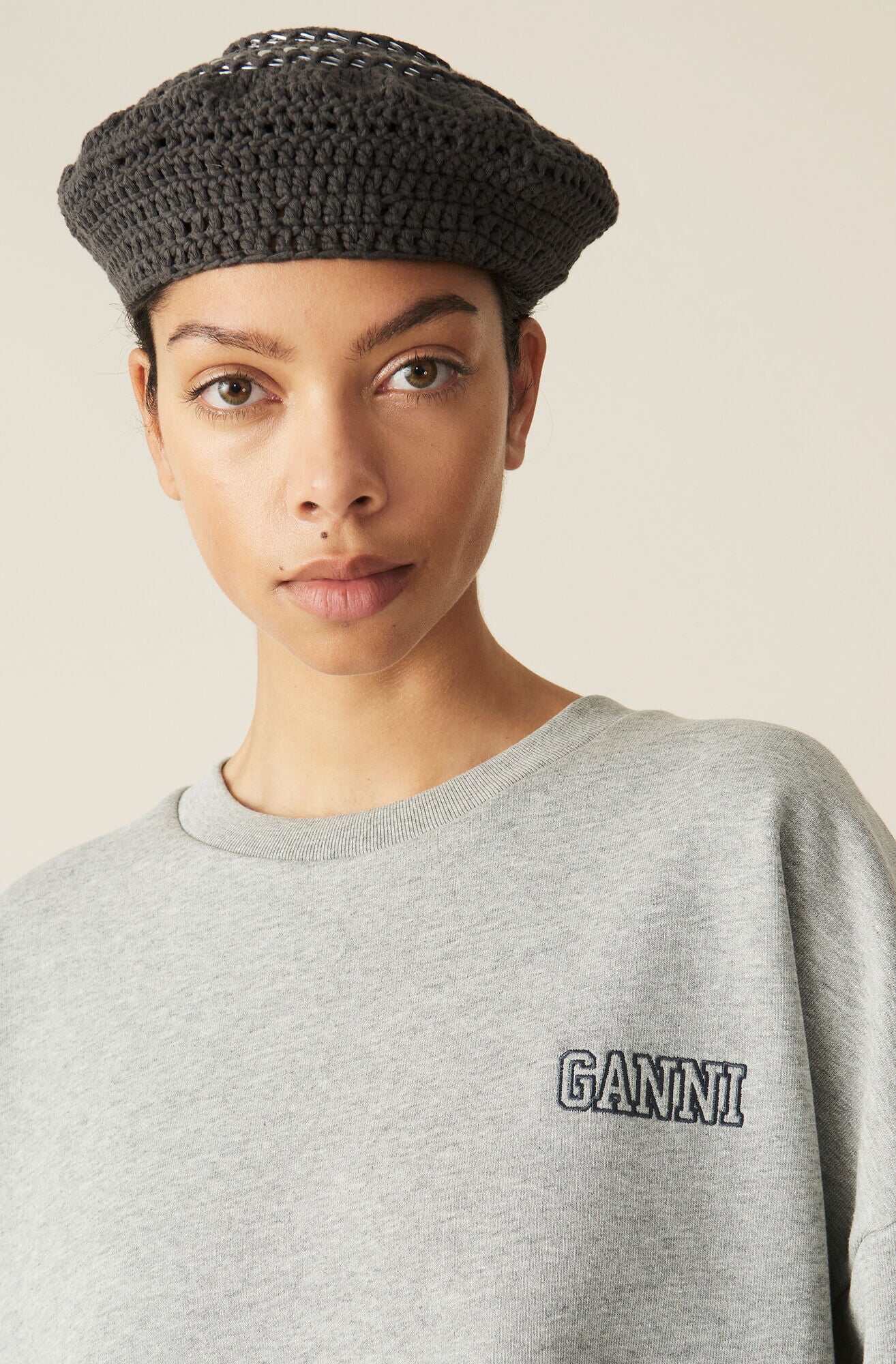 Ganni on sale grey sweater