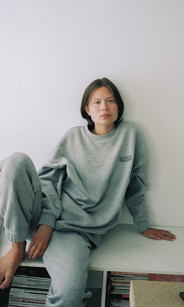 Grey Ganni sweater