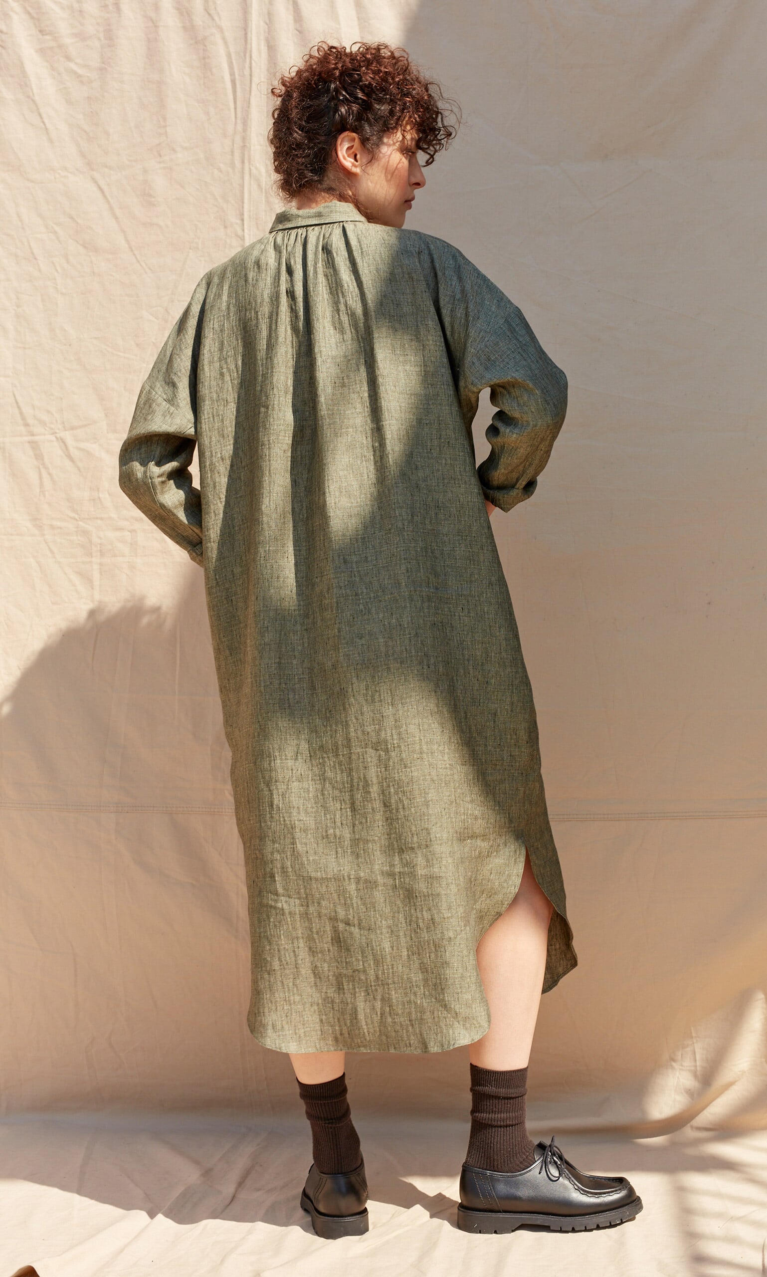 Melton Shirt dress