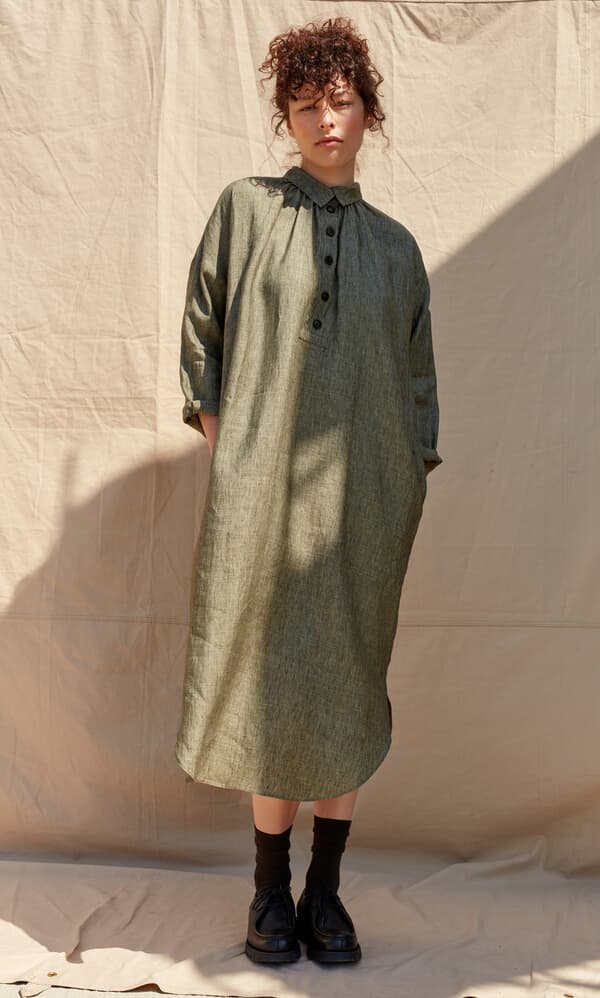 Melton Shirt dress