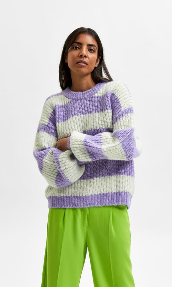 Violet stripe jumper