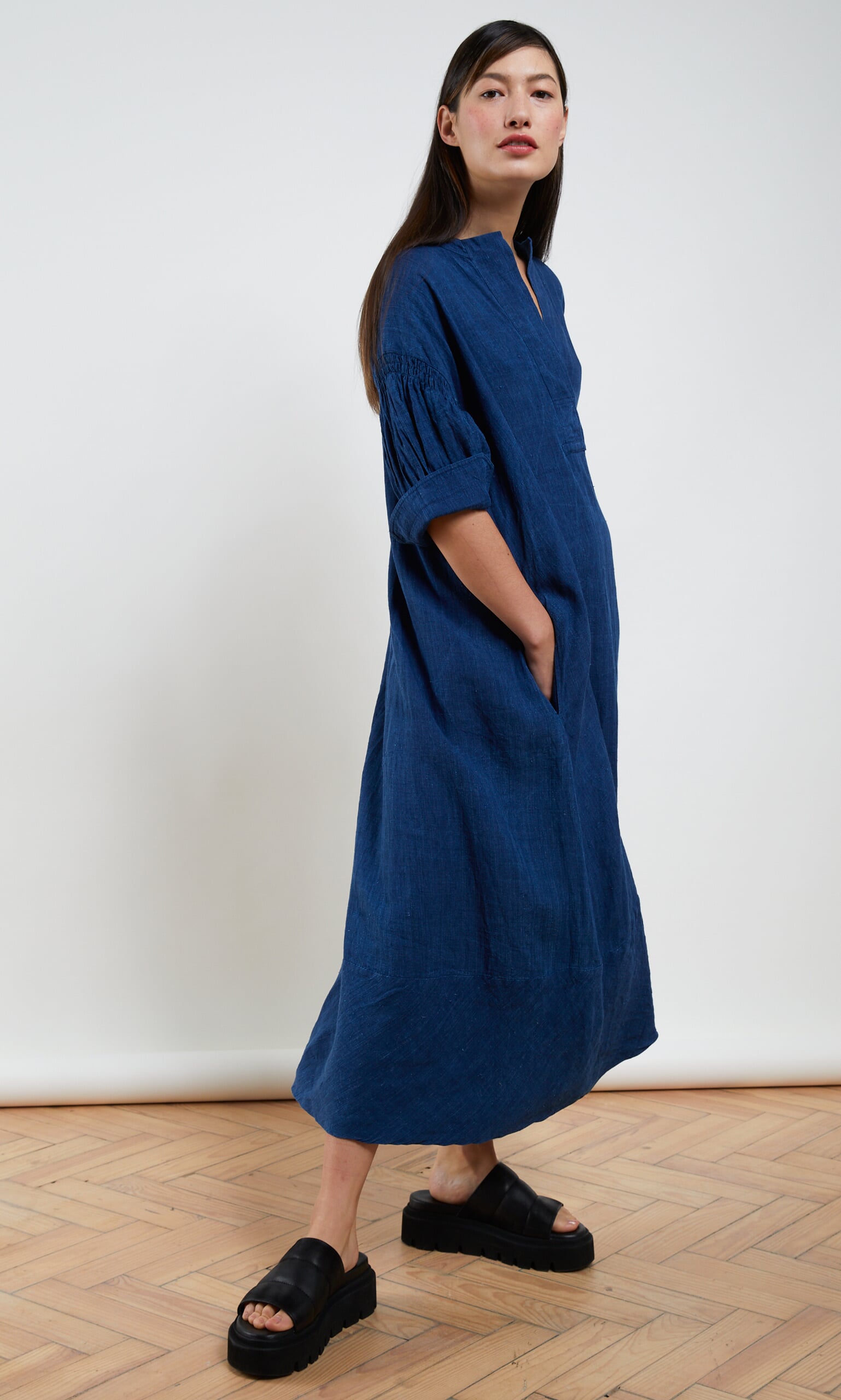 Danbury shirred dress