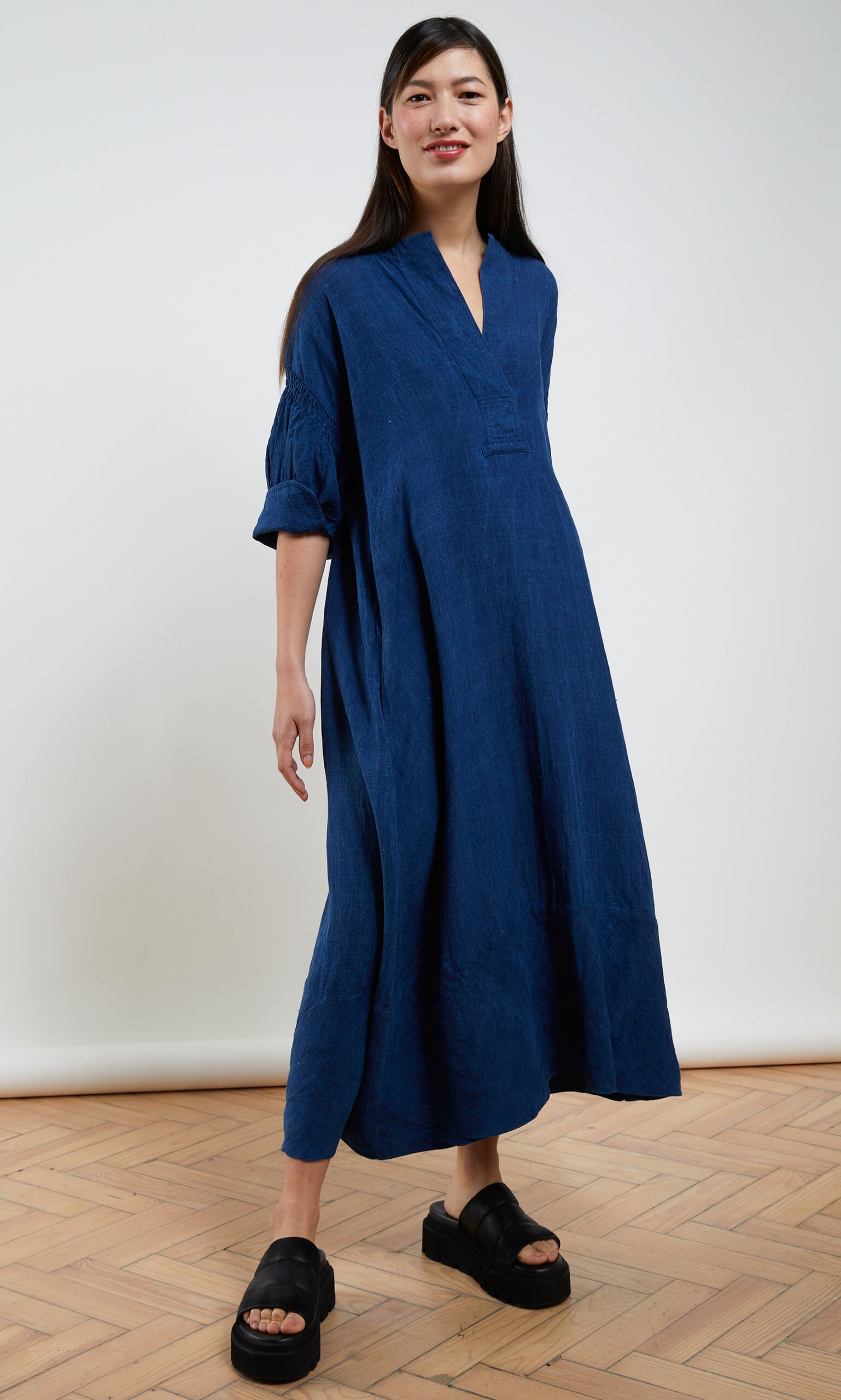 Danbury shirred dress - Plümo Ltd
