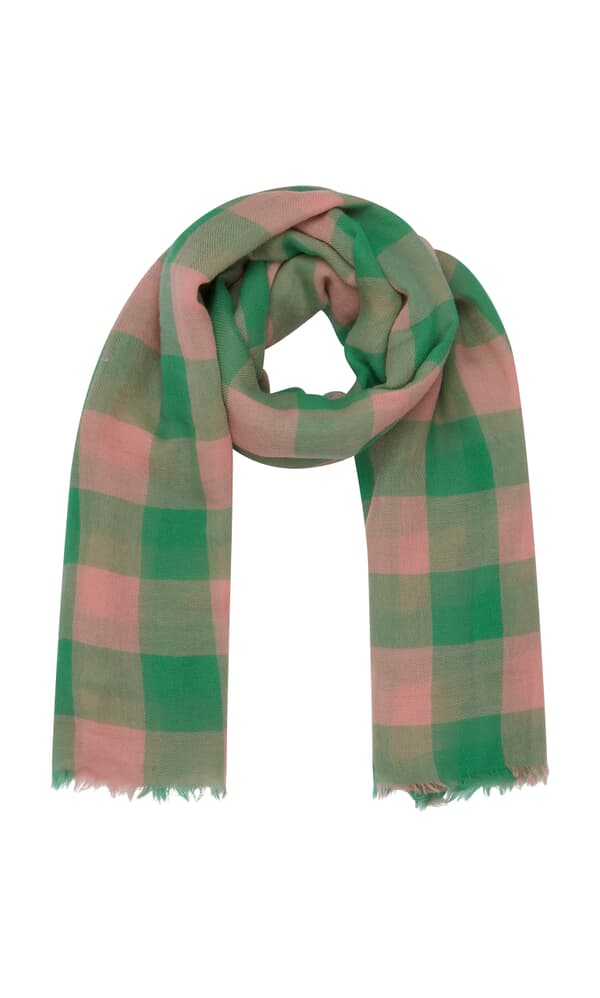 Green gingham scarf