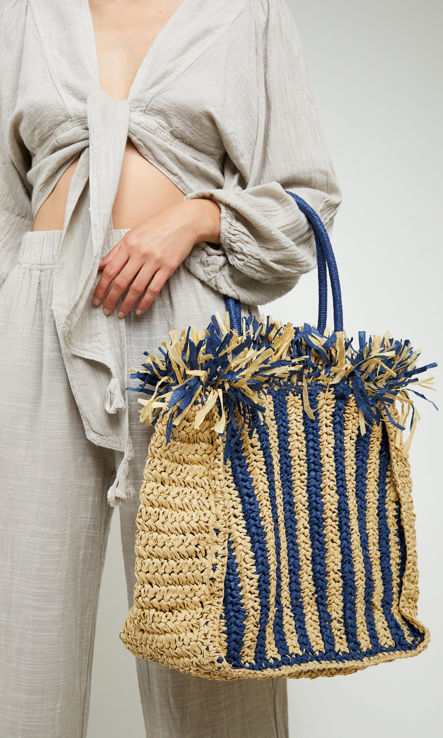 Falko Straw Shopper