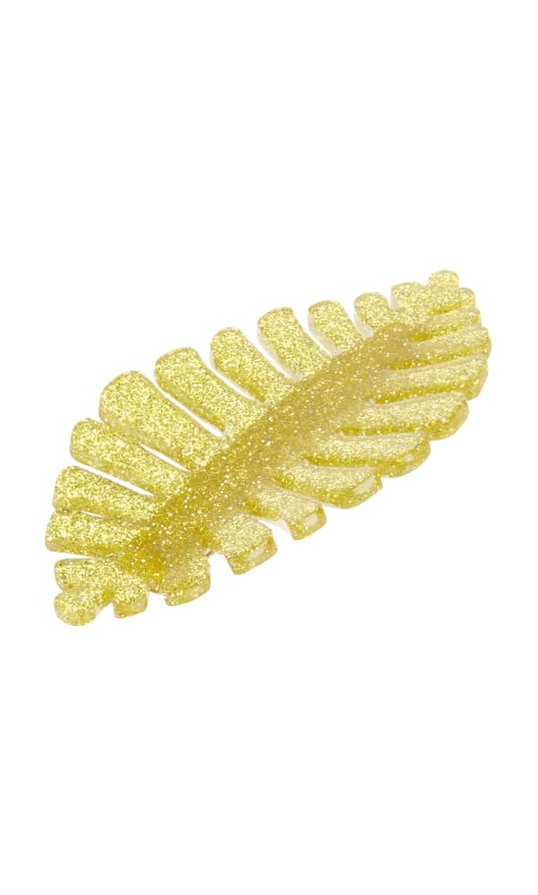 Leafy yellow hairclip