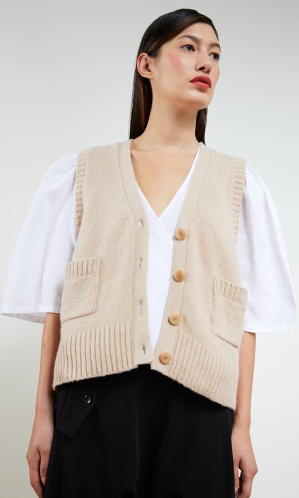 Fawn waistcoat