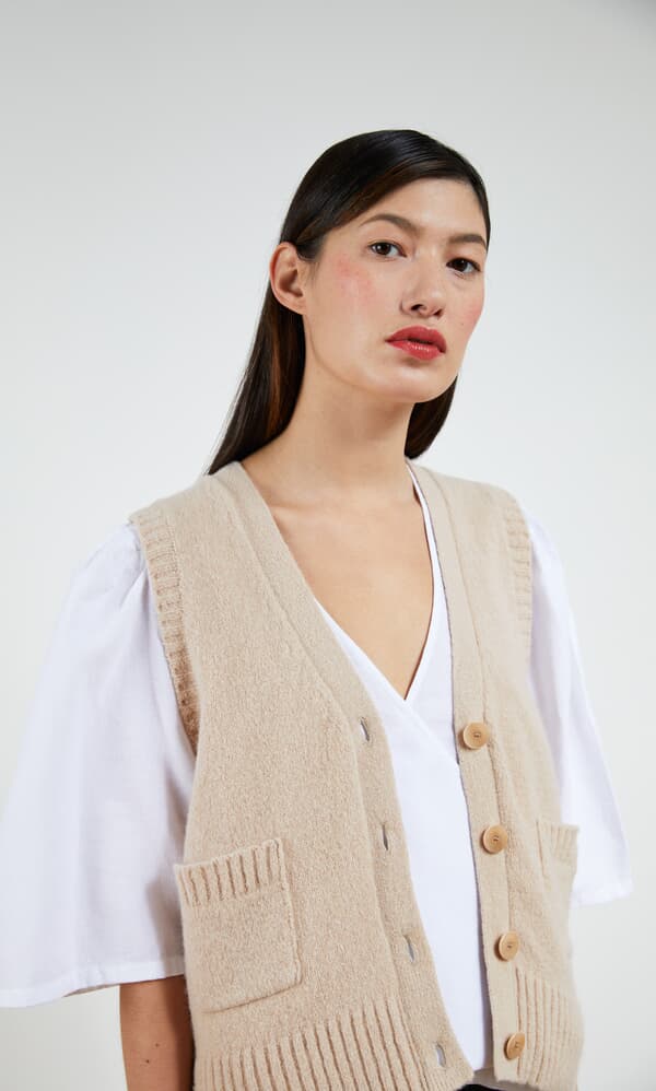 Fawn waistcoat