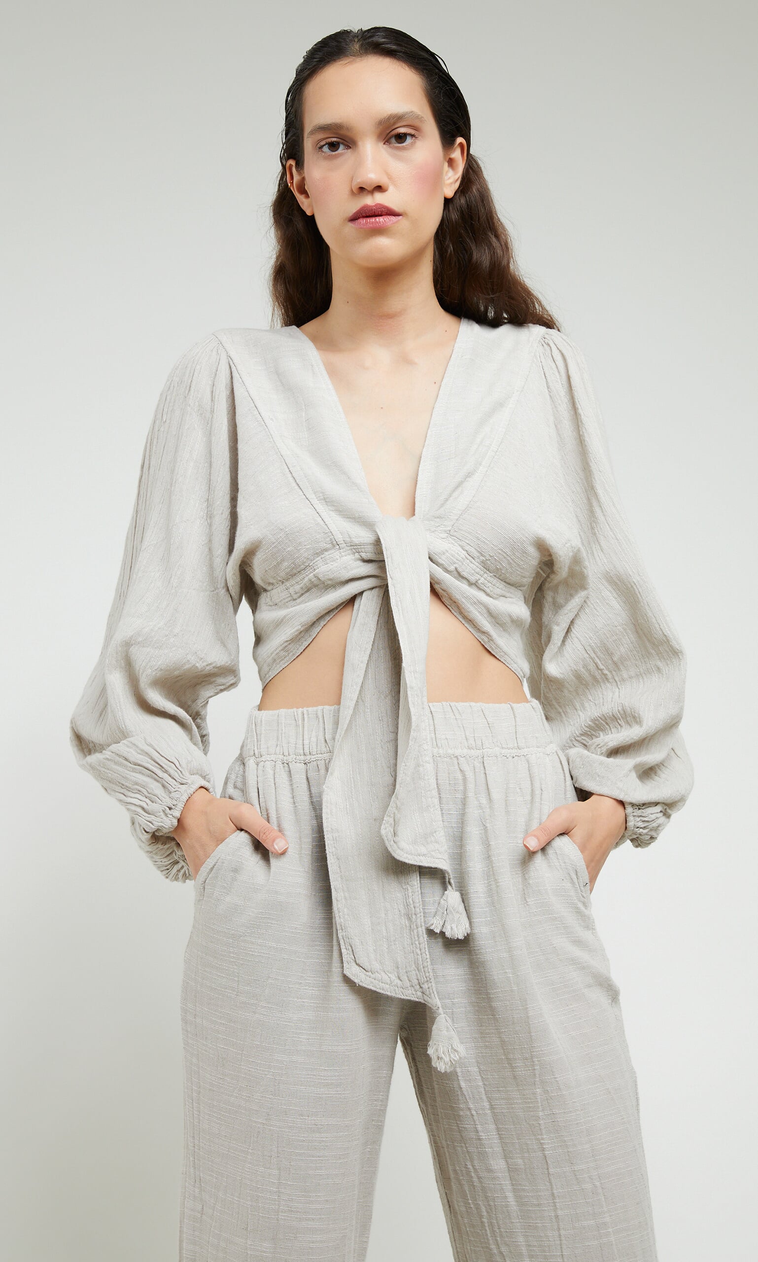Minim tie top