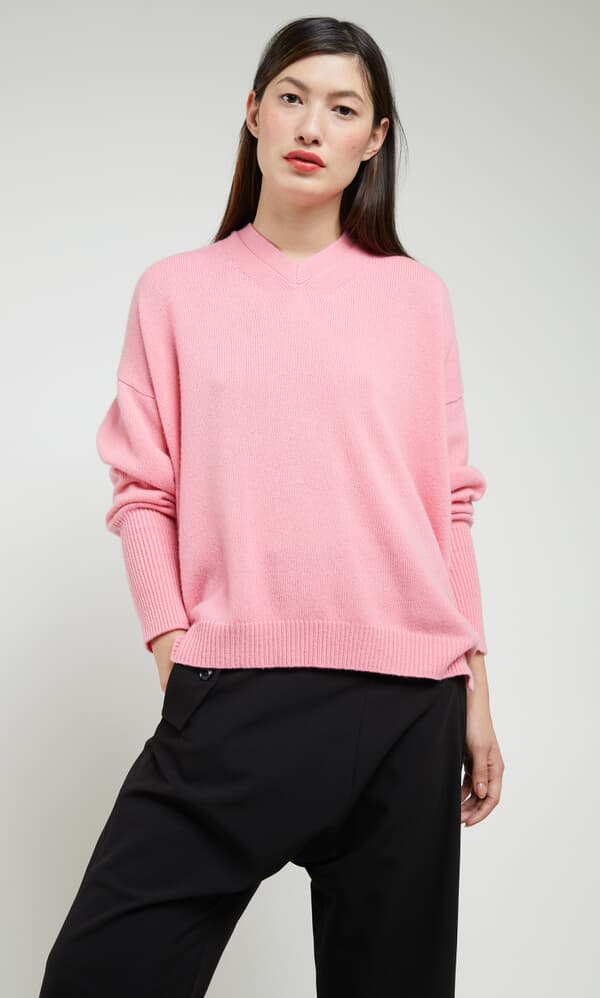 Pink cashmere jumper