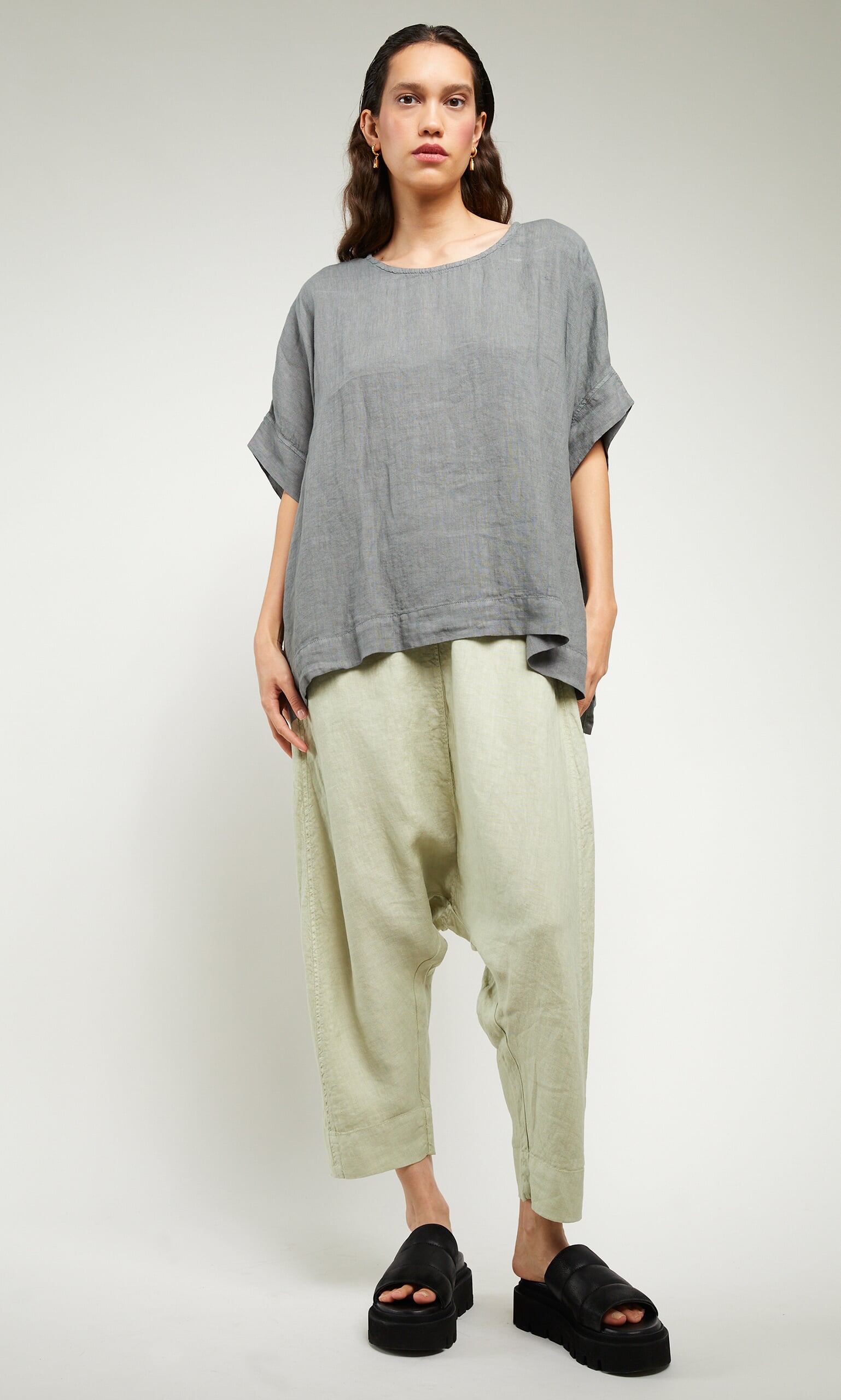 Bayberry linen blouse