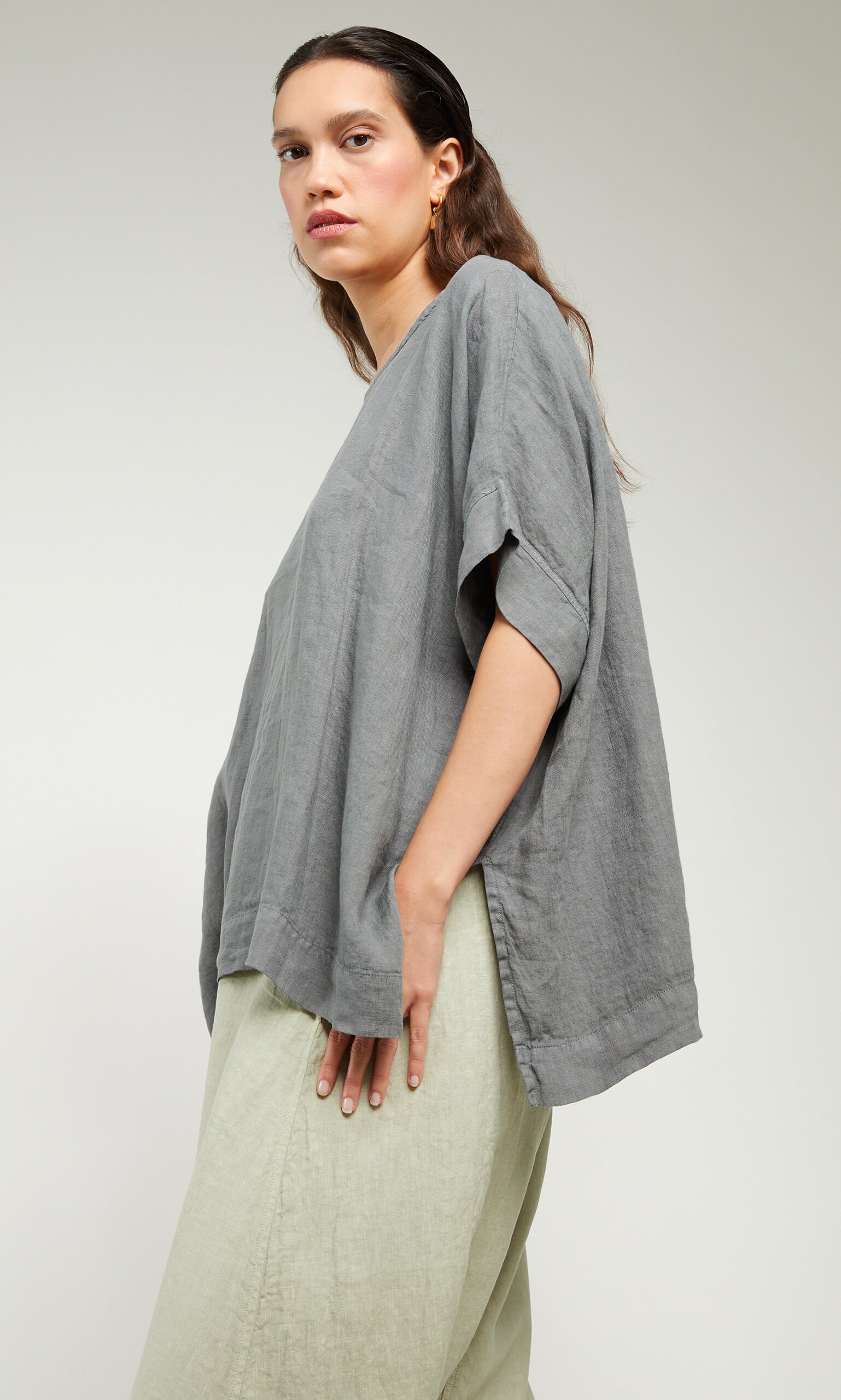 Bayberry linen blouse