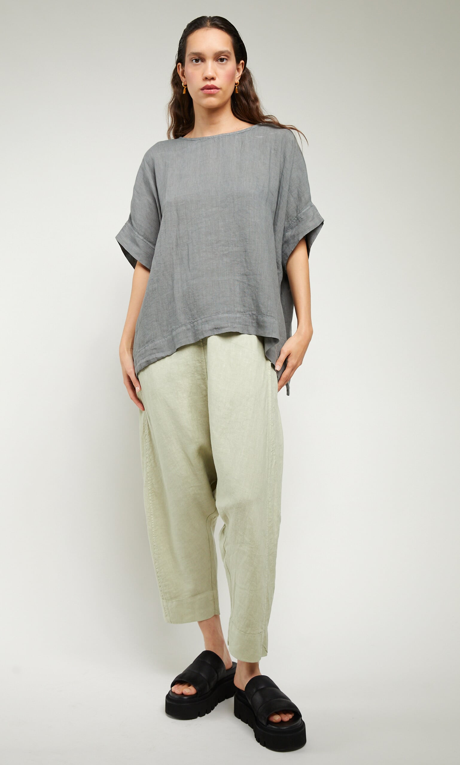 Bayberry linen blouse