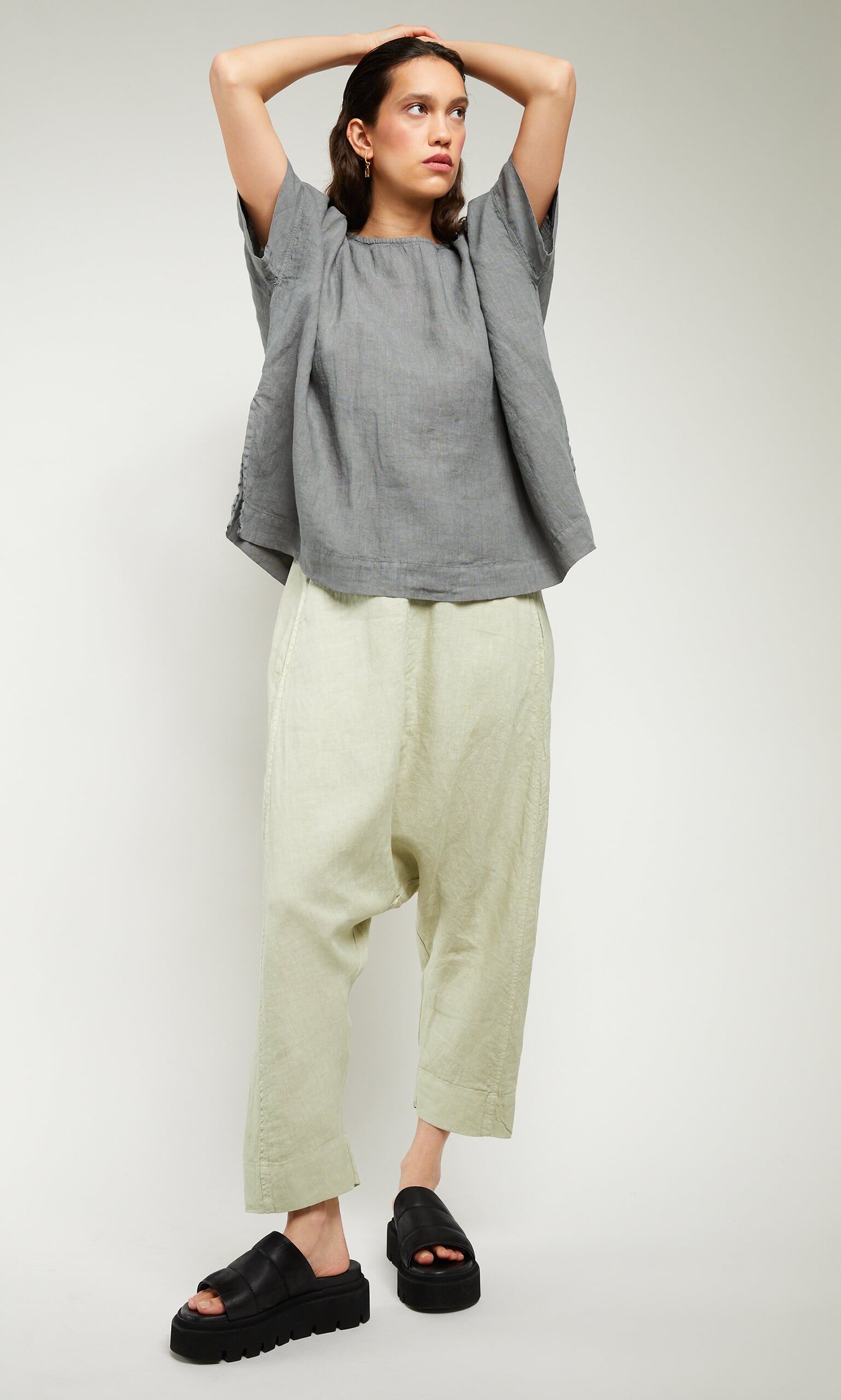 Bayberry linen blouse