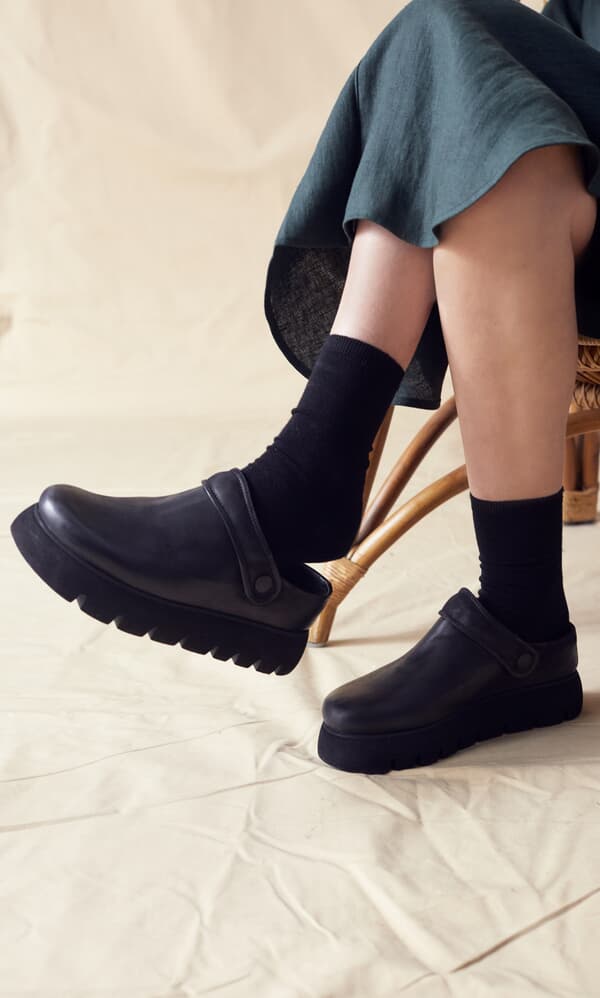 Platform clogs