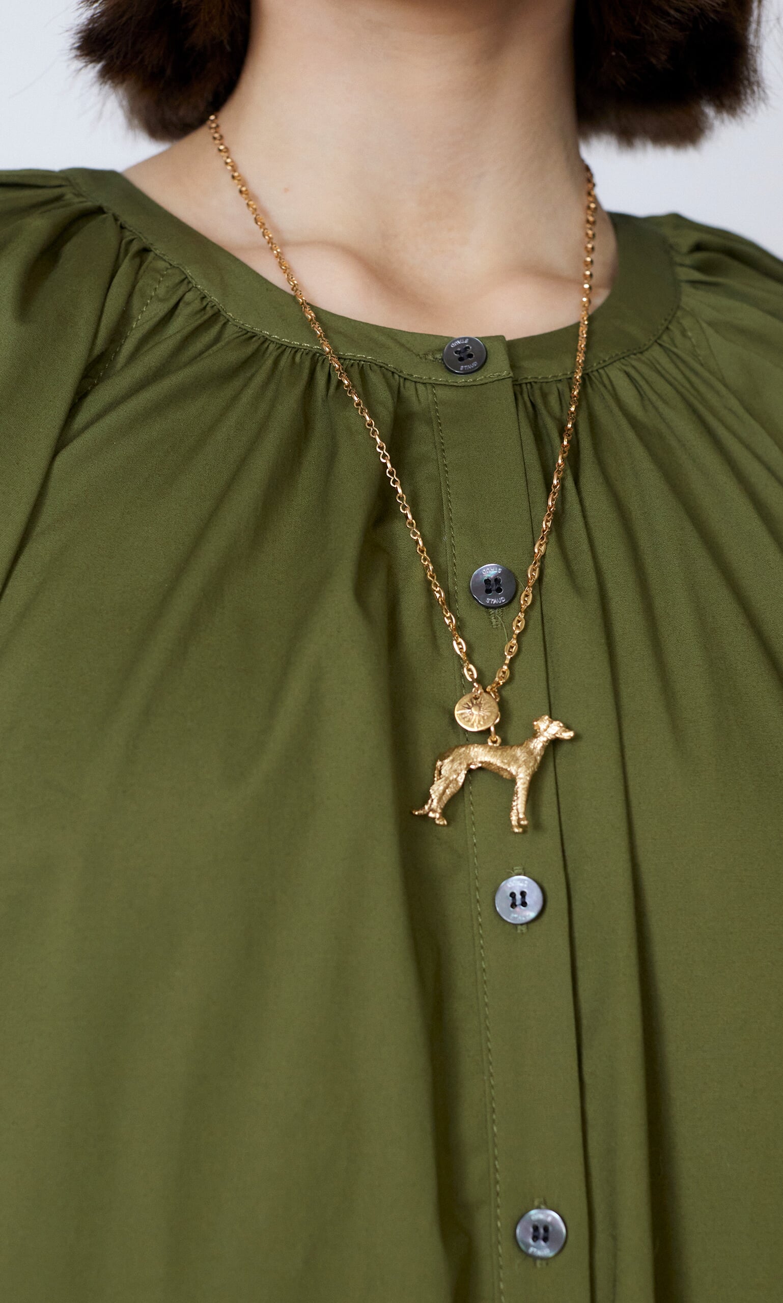 Greyhound necklace
